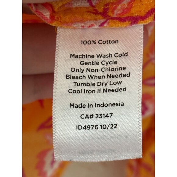 Talbots Petite MP Climbing Jacobean Floral Button-Down Shirt - Picture 8 of 10